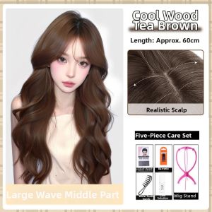 Realistic Fluffy Volume Long Wavy Full Wig