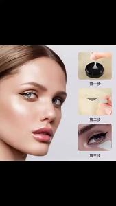 Eyelash Eyeliner Stamp Pen Suit睫毛眼线印章笔套装速干防水不晕染一印成型双头懒人印章眼线套装 Quick-Drying Waterproof Not Smudge One-Print Molding Double-Headed Lazy Seal Eyeliner Suit