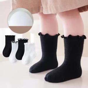 0-12Years Baby Girls Socks Cotton Soft Childrens Frilly Princess Socks For Girls Spring Autumn High Quality Kids Boneless Sock