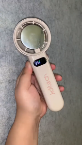 Jiditech 4800mAh High Speed Cooling Fan 100 Level Adjustable Turbo Fan Refrigeration Handheld Fan