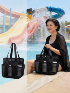 JYHOME | Large Capacity Draining Mesh Bathing Bag