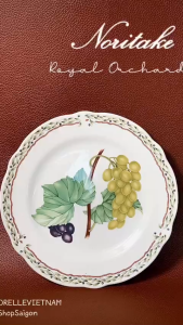 NORITAKE - Royal Orchard - 01 Chiếc Dĩa Hoạ Tiết Trái Cây 17cm [Hàng Trưng Bày]
