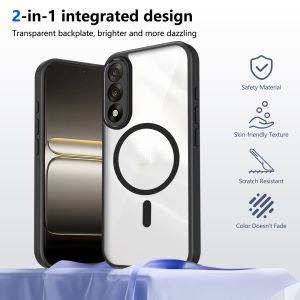 Simple Transparent PC+TPU Slim Magnetic Case for Oneplus 15R 15T 13R 13R Nord CE5 CE6 ACE6 ACE5 for Anti-drop Protect Back Cover