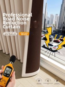 Noise Reduction Light Blocking Insulating Curtains