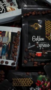 Kopi Lanang Arabika Gayo Aceh Premium Peaberry Semiwashed Medium to Dark Roast Golden Espresso 500g