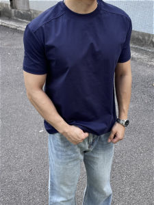 Cool Feel Heavy Premium Long Staple Cotton Basic Short Sleeve Mens T-Shirt