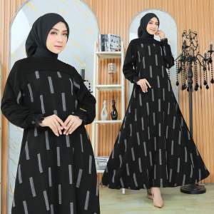 gamis arab/abaya hikmat /abaya arab/abaya turkey/long dress/COD/gamis hitam mewah terbaru elegant