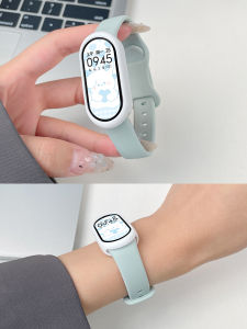 Psnld Silicone Sport Band for Xiaomi Band 10/9/8/7/6/5/4 Breathable Smart Watchband for Women Summer Ceramic Version NFC Edition