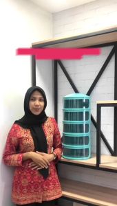 Mall Perabot | Tudung Saji Susun Modern Penutup Makanan 4 | 5 Tingkat Rak Penyimpanan Makanan Susun | Tutup Food Cover Multilayer