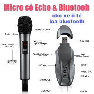 Micro karaoke đa năng MTMax BX7 (Chuyên dùng cho xe Oto loa Bluetooth Marshall JBL Bose Xe hơi