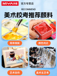 Mia Black Knight Acrylic Paint Set Jelly 42 Colors 80ml Waterproof Sunproof Non-fading Wall Painting Training Art Supplies