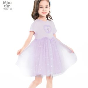 Disney | Đầm Mùa Hè Công Chúa Tuyết Elsa Chất Liệu Mỏng Nhẹ