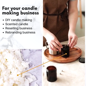 52-degree flake soy wax Natural Coconut Wax Soy Candle Making Materials DIY Handmade Jelly Candle White Beeswax Transparent