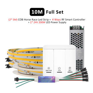 WS2811 Horse Race COB LED Strip Light DC 24V 360 LEDs/M Flex Ribbon Chasing 5M 10M 20M Running Water Flowing Ledstrip Lights