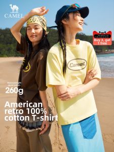 CAMEL | Retro American Couple T-Shirt Cotton
