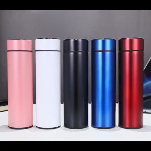 Đo Nhiệt Độ Thông Minh 304 Cốc Giữ Nhiệt Bằng Thép Không Gỉ Cốc Nước Chân Không Hai Lớp Xe Doanh Nghiệp Cốc Xách Tay Quà Tặng