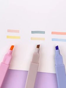 6pcs Highlighter Marker Pens Set for Office School Stationery Supply Students