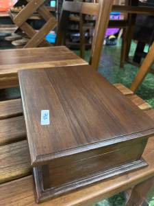 กล่องไม้สักแบบไม่มีขา