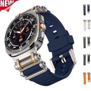 Luxury Silicone Band for Samsung Galaxy Watch Ultra 2025 47mm Sport Strap for Galaxy Watch Ultra 47mm No Gaps Wristband Bracelet