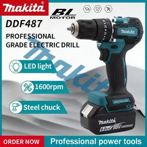 Makita | Makita DDF487 18V Brushless Driver Drill With Twin LED Lights XPT Dust Water Protection For Wood And Steel Drilling Work