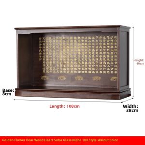 Dustproof New Chinese Style Glass Buddha Niche