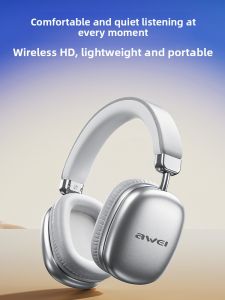 Awei Ultra-Light Long-Lasting Bluetooth Headset Over-Ear Style Suitable for  15/16 Huawei P70 High Bass Stereo Wireless Earphones