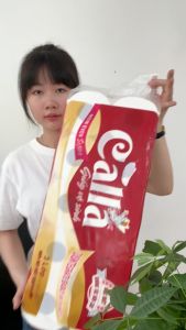 Combo 5 bịch Giấy vệ sinh Calla 3 lớp x 10 cuộn- Đỏ có lõi tan nhanh trong nước mềm mịn không bụi không hoá chất