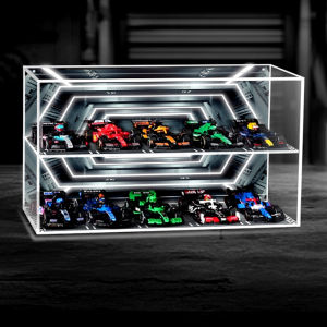 กล่องแสดงของเล่น Speed F1 สำหรับเด็ก กล่องแสดงของเล่น Lego Speed Series 77242 Ferrari Mercedes ของขวัญวันเด็ก