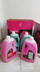 Nước làm mát động cơ ô tô xe hơi FLAMINGO F382R màu đỏ 5L hạ nhiệt nhanhbảo vệ động cơ chống ăn mòn.