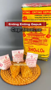 Enting Gepuk Kacang Cap Klenteng 3 Hoolo Salatiga Isi 10 Biji Enting Gepuk Kacang Gula Holo maju mulya snack