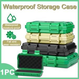 1PC Waterproof Storage Case Portable Hardware Tool Box with Sponge Sealed Shockproof Safety Protect Equipment Box Tool Organizer