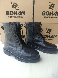 sepatu pdl cobra 100% kulit sapi motif jeruk  TNI AD AL AU POLRI BRIMOB GEGANA pdl satpam security banser linmas pol pp damkar