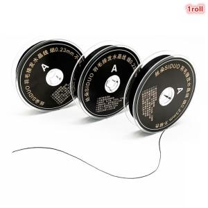 1Roll 60M Salon Crystal Thread Elastic String Hair Weave Sew Decoration Thread For Hair Thread Making Weaving Wig Hair Extension