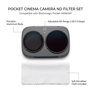 Bộ Lọc 4 Trong 1 & 3 Trong 1 Cho Camera Hành Động Pocket 4P - Bộ Lọc ND CPL UV Mềm Màu Đen Có Thể Điều Chỉnh Để Nâng Cao Chất Lượng Chụp Ảnh