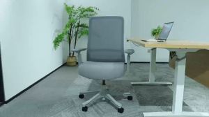 Dekoruma SAGA Kursi Kantor Staff Ergonomis / Kursi Kerja - Abu Tua