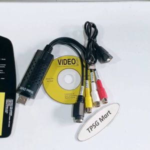 Cáp Easy CAP CAPTURE Video DVR / Cáp USB2.0 ra 3AV (2 Audio in R / L+ CVBS in) + S Video in 4 Pin / AV DVR