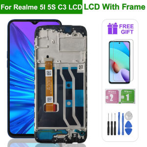 6.5" For OPPO Realme 5i 5S LCD RMX2030 LCD Display Touch Screen Digitizer Assembly For Realme C3 LCD Display Replaceable Parts
