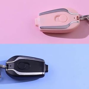 Pengisi Daya Gantungan Kunci Portabel | Paket Baterai Mini Ultra-Ringkas Tipe-C 1500mAh | Bank Daya Cadangan Pengisian Cepat Untuk Iphone