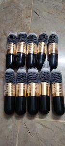 CHỔI DẶM VÀNG CÁN ĐEN LÙN SIÊU MỊN KHÔNG RỤNG LÔNG DÙNG TRANG ĐIỂM DẶM VÀNG SIÊU ĐỈNH