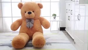 120CM Giant Full stuffed Teddy Bear Complete Skin Coat Soft Big Plush Toys Kids Doll Gift anak patung besar murah #20051