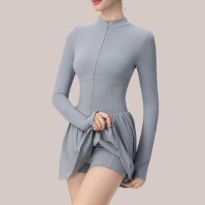 YANSE | Golf Running Anti-Exposure A-Line Collar Long Sleeve Jumpsuit
