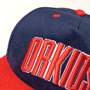 Topi Anak laki laki 2 - 12 tahun Snapback Logo Bordir Timbul ORKIDS Rezz RED NAVY