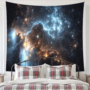 VIKAMA Tinh Vân Lấp Lánh Galaxy Tấm Thảm Bầu Trời Đầy Sao Mộng Mơ Treo Tường Cho Phòng Ngủ Phòng Khách Trang Trí Ký Túc Xá Polyester Không Dệt