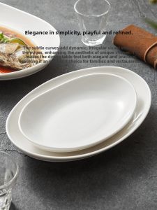 YOGEHOME | Heat-Resistant Ceramic Steaming Fish Plate