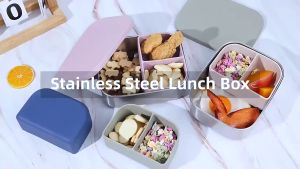 Joyeaze Stainless Bento Box with Silicone Lid - Kotak Bekal Makan Anak