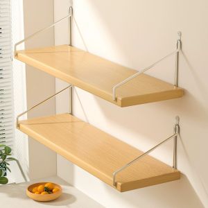 Miumiu Wood Wall Shelf Organizer Wall Board Shelf Hanging Display Wall Mounted Bookshelf Floating Shelves Rack
