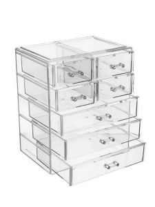 Acrylic Drawer Style Storage Box Japanese Light Therapy Glue Nail Art Accessories Cosmetic Organizer Clear Desktop Organizer