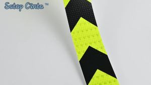 5cm*25m Arrow Reflective Safety Tape Fluorescent-Yellow-Black Reflectors Sticker Waterproof Outdoor Conspicuity Film For Vehicle