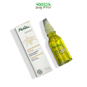 Melvita Organic Sweet Almond Oil 50ml Moisturising/Soothing Face & Body Oil Suitable for All Skin Types .