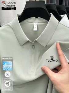 TUCANO | Ice Silk Seamless Short Sleeve Polo Shirt T-Shirt
